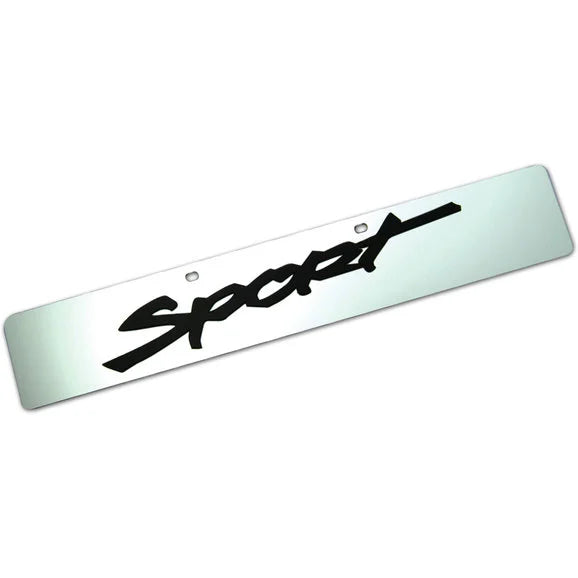 Load image into Gallery viewer, Eurosport Daytona 4444-3 Jeep Trail-Blazer License Plate with Sport Logo on Non-Glare Mirror Acrylic
