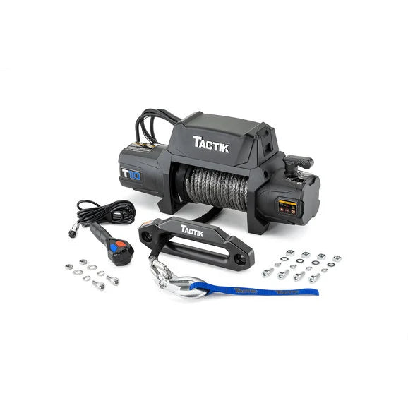 TACTIK T10 High-Performance 10,000LB Winch with Synthetic Rope