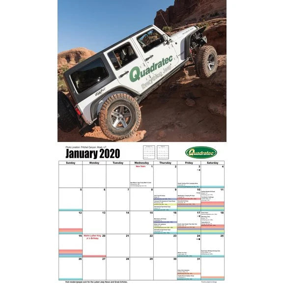 Load image into Gallery viewer, Quadratec 2020 Off-Road Event Calendar
