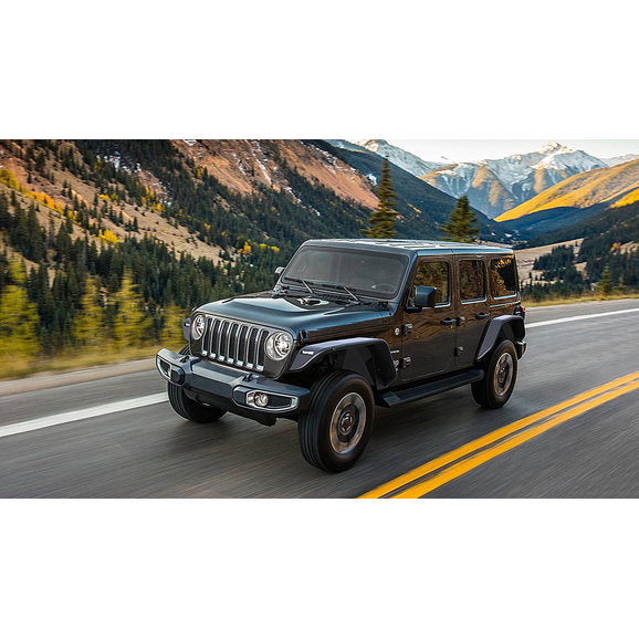 Load image into Gallery viewer, Black Horse Off Road Front &amp; Rear Tubular Fender Flares with Front Inner Fender Liners for 18-24 Jeep Wrangler JL
