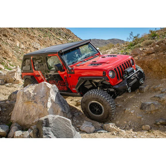 Load image into Gallery viewer, DV8 Offroad HDMBJL-TA Rubicon Replica Hood for 18-21 Jeep Wrangler JL &amp; Gladiator JT
