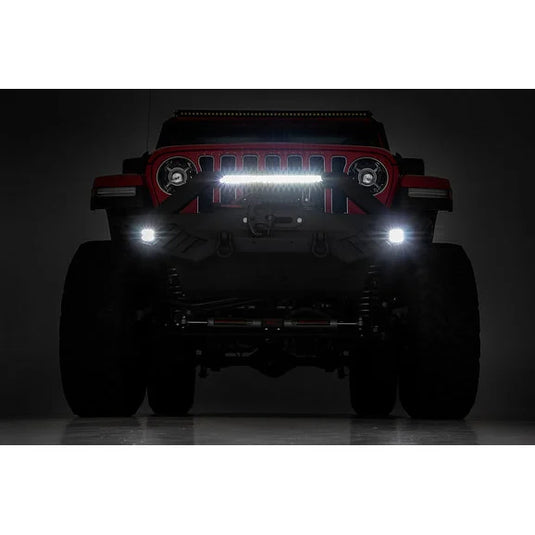 Rough Country 10645A Full-Width Off-Road Front Bumper for 18-24 Jeep Wrangler JL & 20-24 Gladiator JT