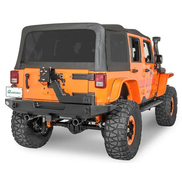 Load image into Gallery viewer, HyLine OffRoad Standard Rear Bumper &amp; Tire Carrier Combo for 07-18 Jeep Wrangler JK
