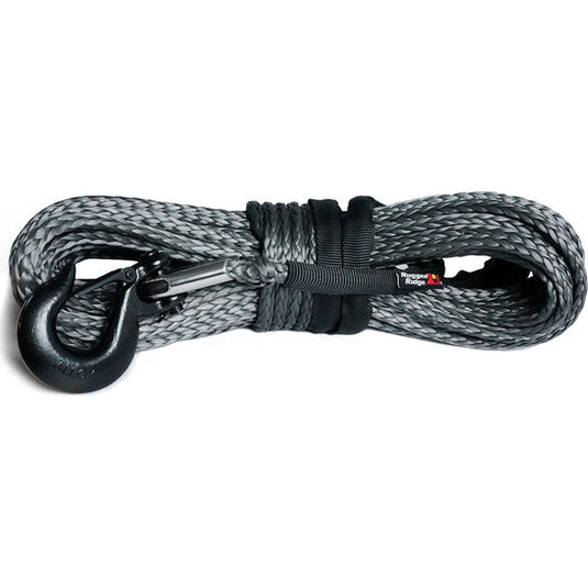 Rugged Ridge 15102.14 Synthetic Winch Rope 23/64" x 100' in Dark Gray