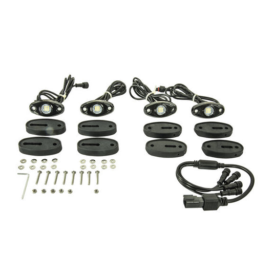 Blazer International CWL515 LED White Rock Lights- 4 Pack