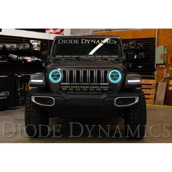 Load image into Gallery viewer, Diode Dynamics DD2290 RGBW HD LED Halos for 18-24 Jeep Wrangler JL &amp; Gladiator JT
