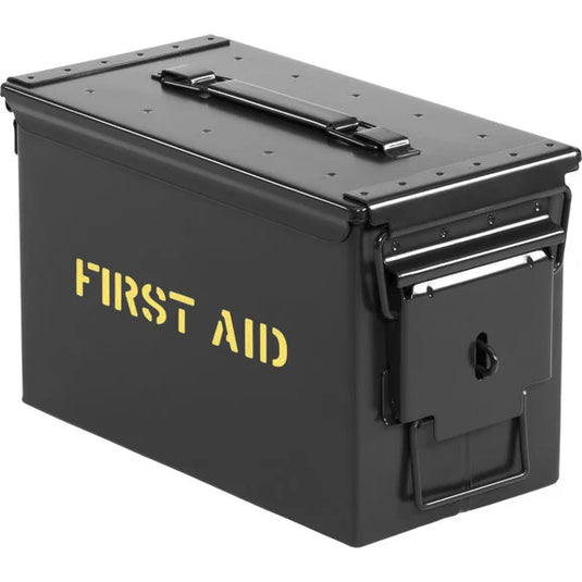 Quadratec 50 Caliber Black Locking Ammo Storage Can