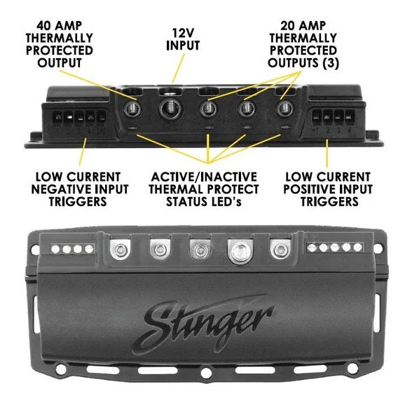 Load image into Gallery viewer, Stinger Off-Road SPXSH440 SwitchHUB 4-Channel 100 Amp Solid-State Relay
