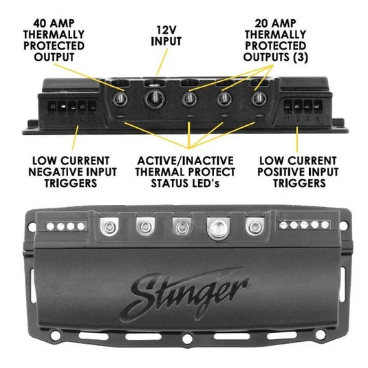 Stinger Off-Road SPXSH440 SwitchHUB 4-Channel 100 Amp Solid-State Relay