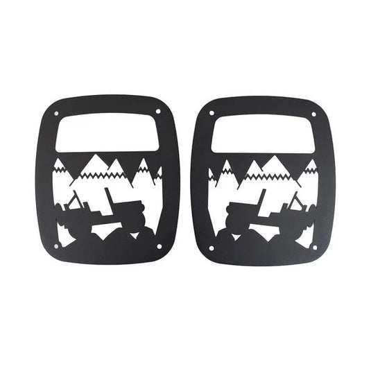 Kentrol 80709 Heritage Tail Light Guards for 1976-06 CJ, YJ and TJ Jeeps