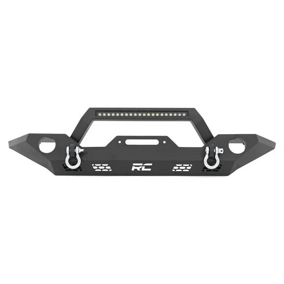 Load image into Gallery viewer, Rough Country 10596 Full Width Front LED Winch Bumper for 07-18 Jeep Wrangler JK
