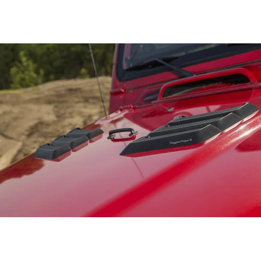 Rugged Ridge 17759.09 Performance Hood Vents for 97-18 Jeep Wrangler TJ, JK & Unlimited