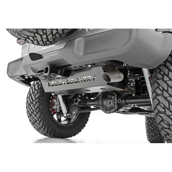 Load image into Gallery viewer, Rough Country 10599 Muffler Skid Plate for 18-24 Jeep Wrangler JL
