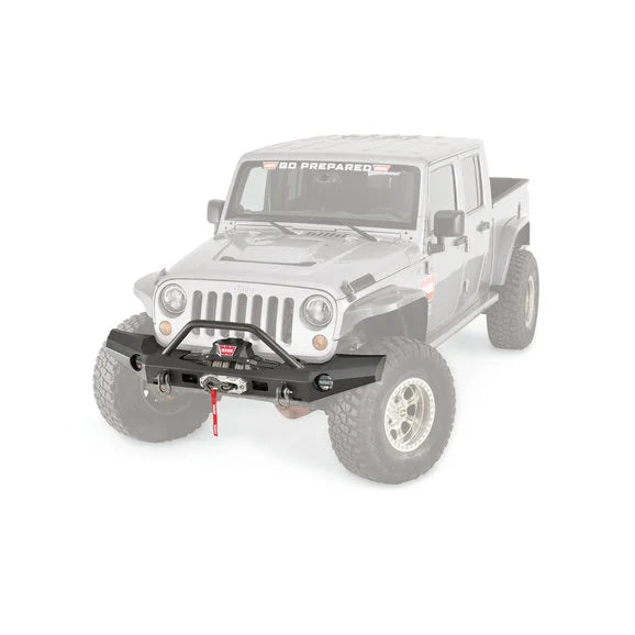 Load image into Gallery viewer, WARN 101465 Elite Series Front Bumper with Grille Guard for 07-18 Jeep Wrangler JK
