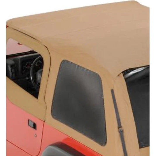Rampage Products 1095170423 Frameless Trail Top Replacement Driver Side Tinted Window in Spice for 97-06 Jeep Wrangler TJ with Rampage Frameless Trail Top ONLY