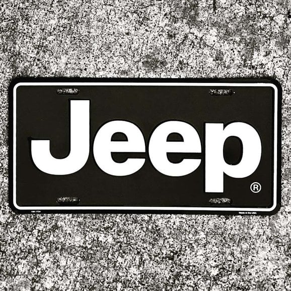 Jeep Merchandise Jeep Logo License Plate Sign