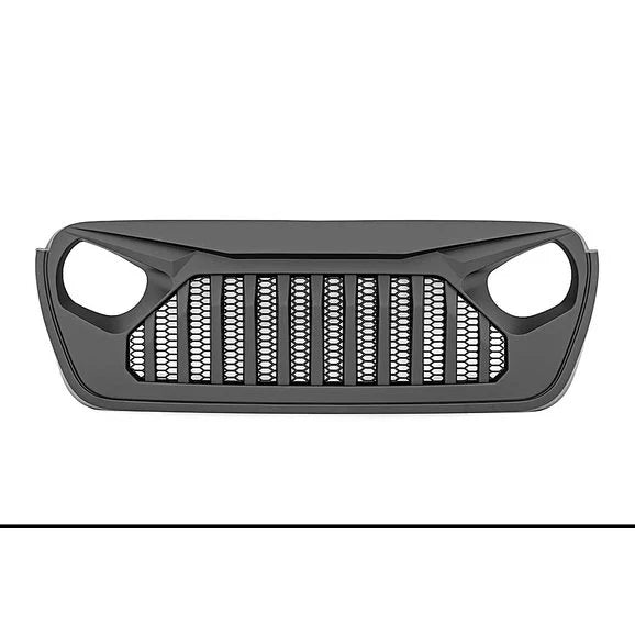 Load image into Gallery viewer, Rough Country 10496 Angry Eyes Replacement Grille for 18-21 Jeep Wrangler JL &amp; 20-21 Gladiator JT
