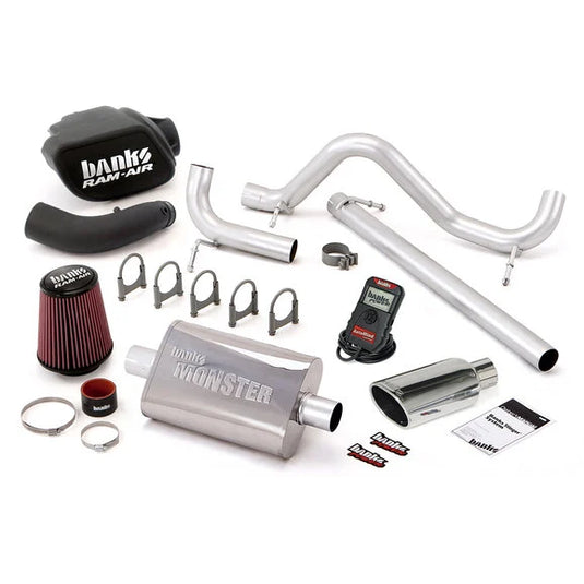 Banks Power Stinger Exhaust System with AutoMind Programmer for 07-11 Jeep Wrangler Wrangler JK 2 Door with 3.8L