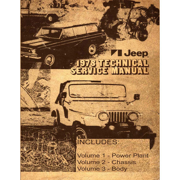 Load image into Gallery viewer, Bishko Automotive Literature Factory Authorized Technical Service Manuals for 72-86 Jeep Model Years
