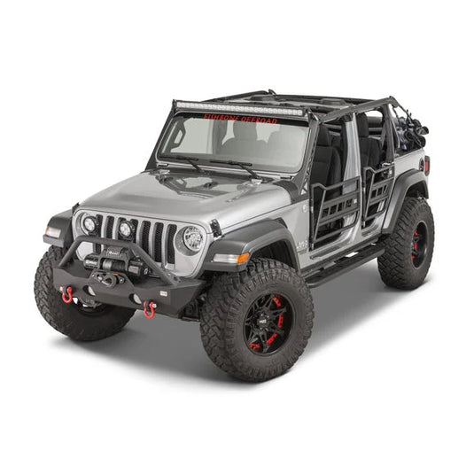 Fishbone Offroad FB22090 Mako Stubby Front Bumper for 18-24 Jeep Wrangler JL & Gladiator JT