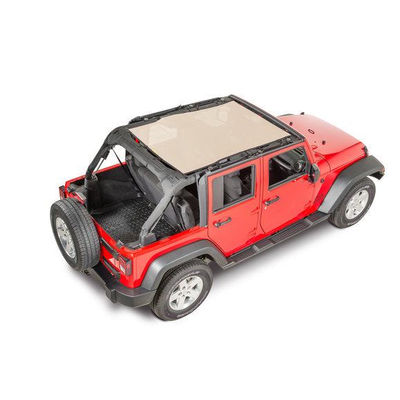 Load image into Gallery viewer, Dirtydog 4X4 Safari Sun Screen for 07-18 Jeep Wrangler Unlimited JK 4 Door
