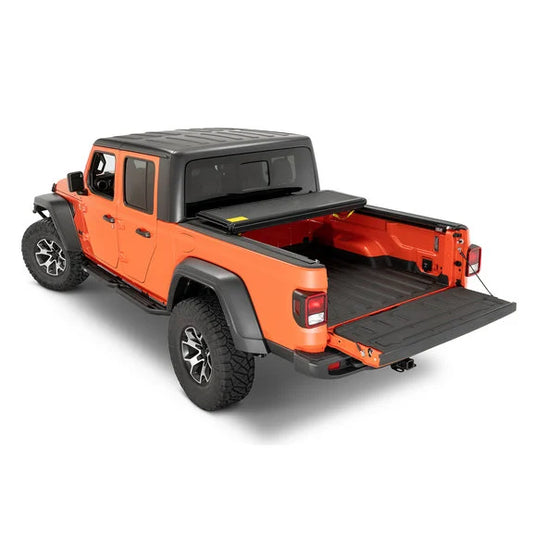 TACTIK 2433109 Low Profile Hard Tri-Fold Tonneau Cover for 20-24 Jeep Gladiator JT