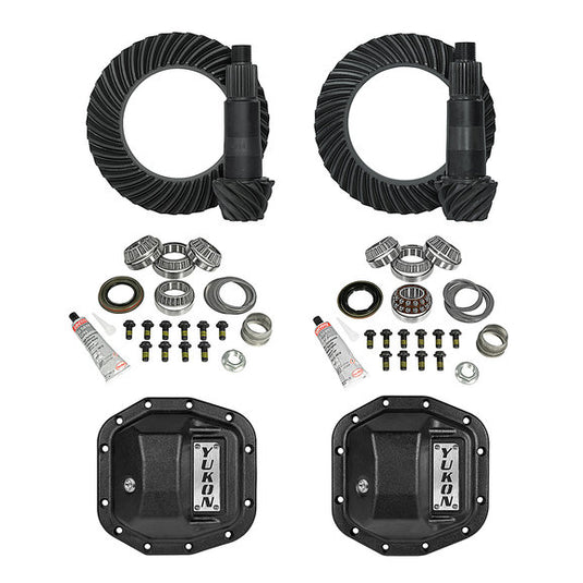 Yukon Gear & Axle Ring and Pinon Gear Kits for 18-24 Jeep Wrangler JL with Front M186 & Rear M200 Axles