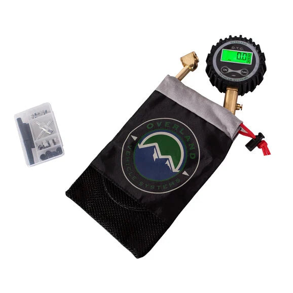 Load image into Gallery viewer, Up Down Air 12010001 Digital Tire Gauge with Valve Kit &amp; Storage Bag
