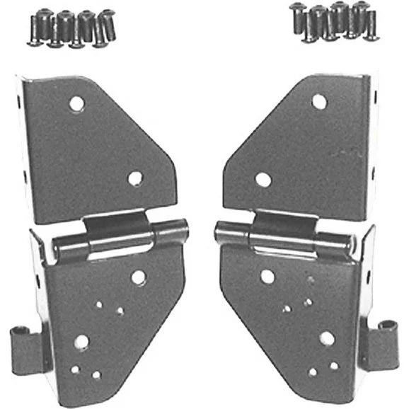 OMIX 11209.01 Windshield Hinges in Black for 76-95 Jeep CJ-5, CJ-7, CJ-8 Scrambler & Wrangler YJ