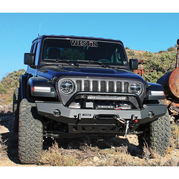 Load image into Gallery viewer, Westin WJ2 Front Full Width Bumper for 18-24 Jeep Wrangler JL &amp; Gladiator JT
