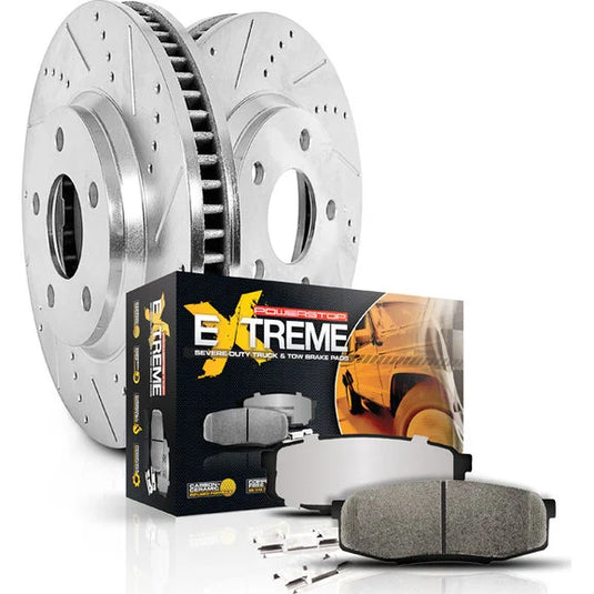 Power Stop K2148-36 Front & Rear Z36 Extreme Performance Truck & Tow Brake Kit for 99-02 Jeep Grand Cherokee WJ with Teves Calipers