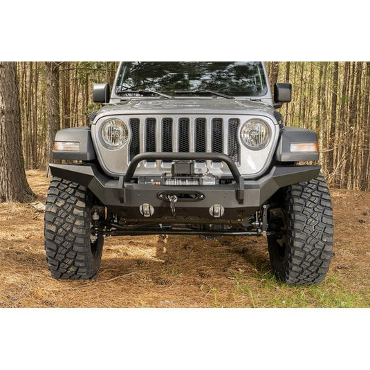 Rugged Ridge 11540.31 HD Full Width Front Bumper for 07-24 Jeep Wrangler JL, JK & Gladiator JT