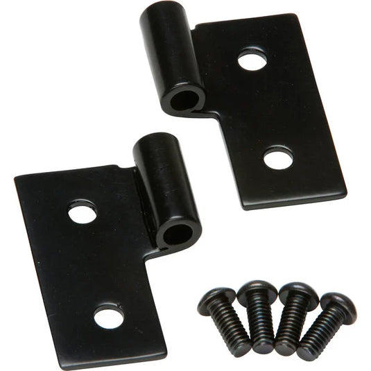 Kentrol Stainless Steel Lower Door Hinge Brackets for 76-06 Jeep CJ & Wrangler YJ, TJ, Unlimited