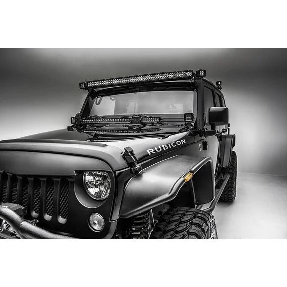 Load image into Gallery viewer, ZROADZ Z334811-KIT Front Roof Side LED Kit with 3&quot; LED Pod Light-Pair for 07-18 Jeep Wrangler JK
