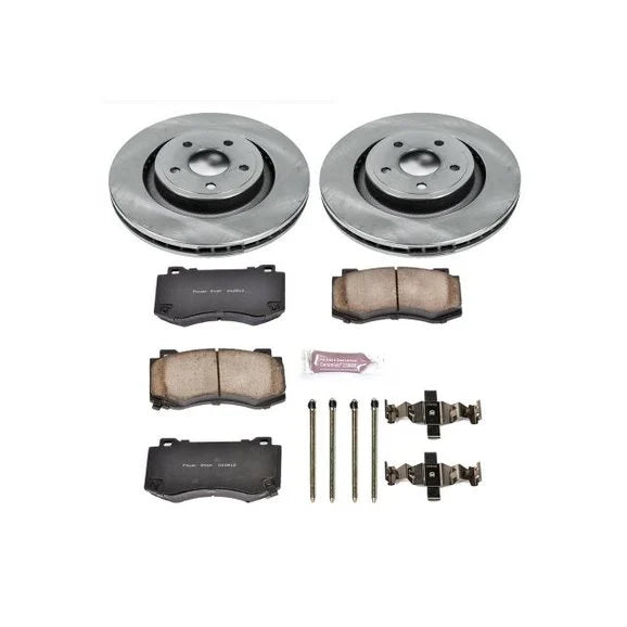 Power Stop KOE2924 Front Z16 Autospecialty Daily Driver OE Brake Kit for 06-10 Jeep Grand Cherokee WK SRT8