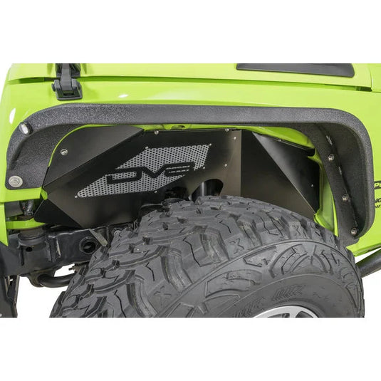 DV8 Offroad Front/Rear Flat Tube Fender Kit and Front Inner Fenders for 07-18 Jeep Wrangler JK