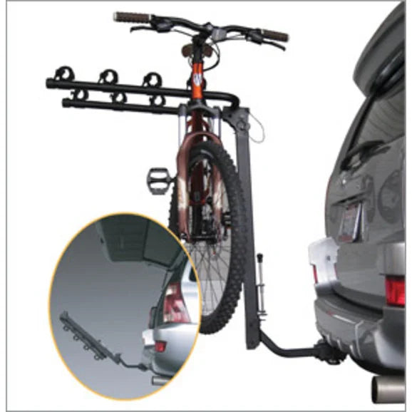 Heininger Automotive 3010 Advantage SportsRack TiltAWAY 4 Spot Bike Rack