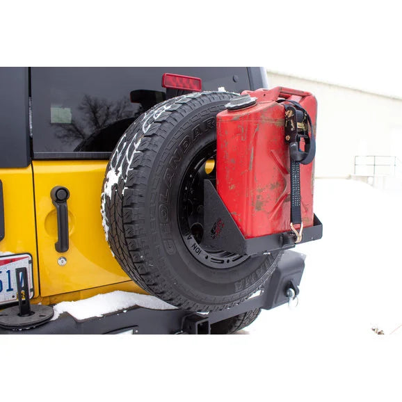 Load image into Gallery viewer, Fishbone Offroad FB21276 Spare Tire Jerry Can Mount for 55-86 Jeep CJ Series and 87-24 Wrangler YJ, TJ, JK &amp; JL
