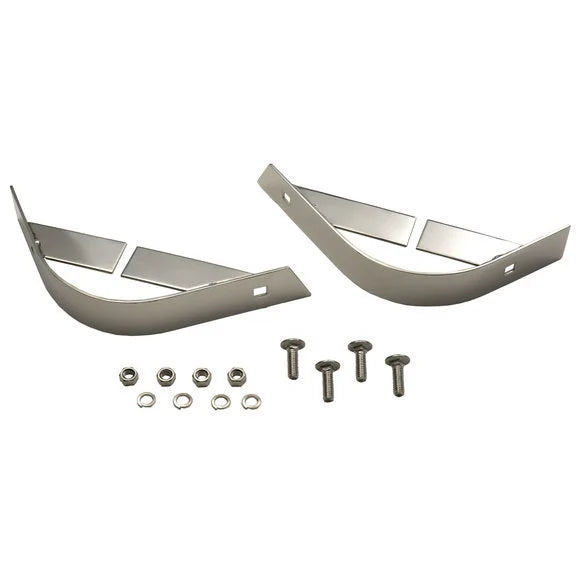 Kentrol 30435 Stainless Steel Rear Body Corner for 87-95 Jeep Wrangler YJ