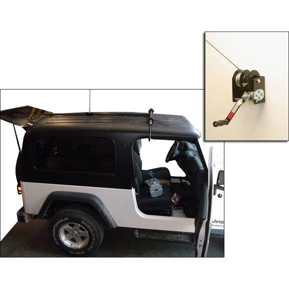 Load image into Gallery viewer, Lange Originals 014-502 Crank Hoist-a-Top for 04-06 Jeep Wrangler TJ Unlimited with One Piece Hardtop
