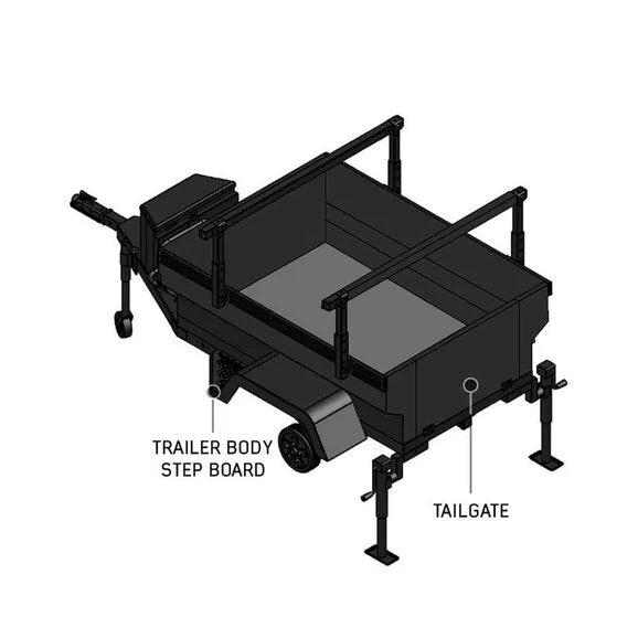 Load image into Gallery viewer, Overland Vehicle Systems 70100010 Off Road Trailer Military Style With Full Articulating Suspension
