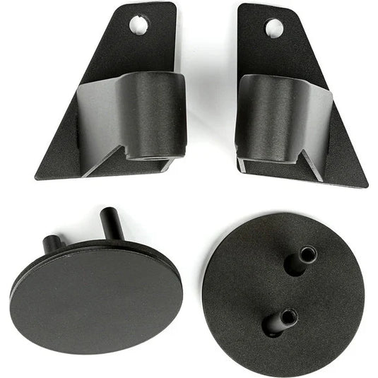 Rugged Ridge 11025.07 Mirror Relocation Brackets in Textured Black for 07-18 Jeep Wrangler JK