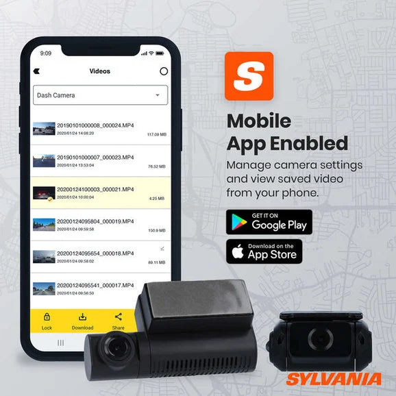 Load image into Gallery viewer, Sylvania RDSGHT_STLTH_KT.BX Roadsight Dash Camera Stealth and Rear Bundle
