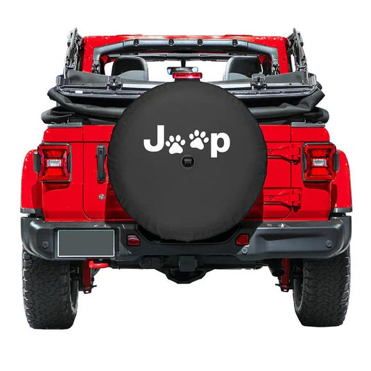 Boomerang Enterprises Jeep Paw Print Logo Tire Cover for 18-21 Jeep Wrangler JL