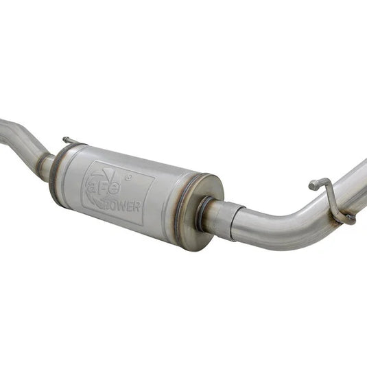 aFe Power 49-48062-P Rebel Series 2.5" 409 Stainless Steel Cat-Back Exhaust System- Polished for 07-18 Jeep Wrangler JK