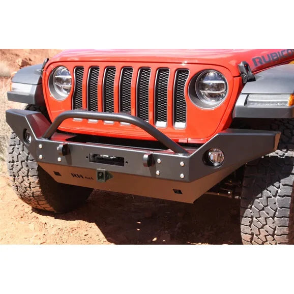 Rock Hard 4X4 RH-90212 Patriot Series Full Width Front Bumper for 18-24 Jeep Wrangler JL & Gladiator JT