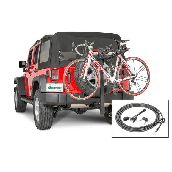 Load image into Gallery viewer, Quadratec 4 Bike Folding Bike Rack for 2&quot; Receiver Hitch
