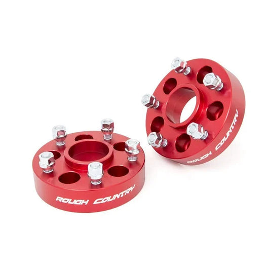 Rough Country 1.5in Thick 5x5 Wheel Adapters for Jeep Vehicles with 5x4.5 Bolt Pattern