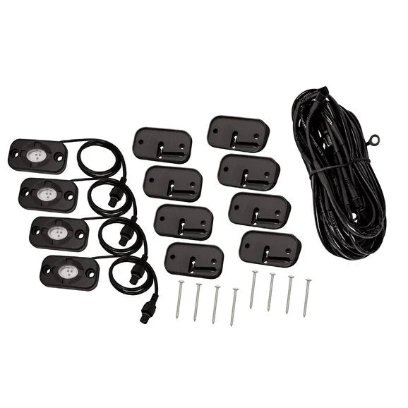 Westin 09-80015 LED Rock Light Kit for 07-24 Jeep Wrangler JL and JK