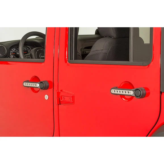 Load image into Gallery viewer, DV8 Offroad Door &amp; Tailgate Handle Inserts for 07-18 Jeep Wrangler Unlimited JK 4 Door
